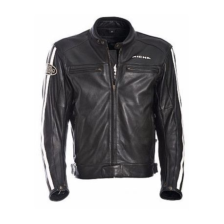 Richa Retro Racing Black Leather Jacket